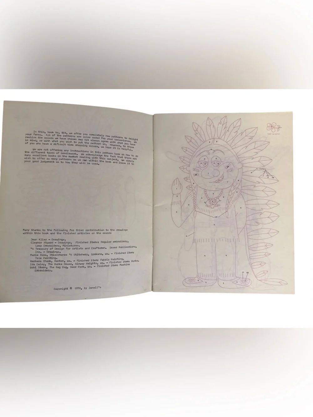 Vintage 1978 Jonell's Creative Patterns booklet (No. 504) with 19 Full Pages